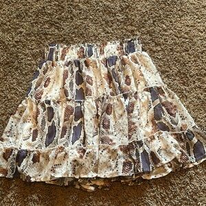 snake pattern skirt